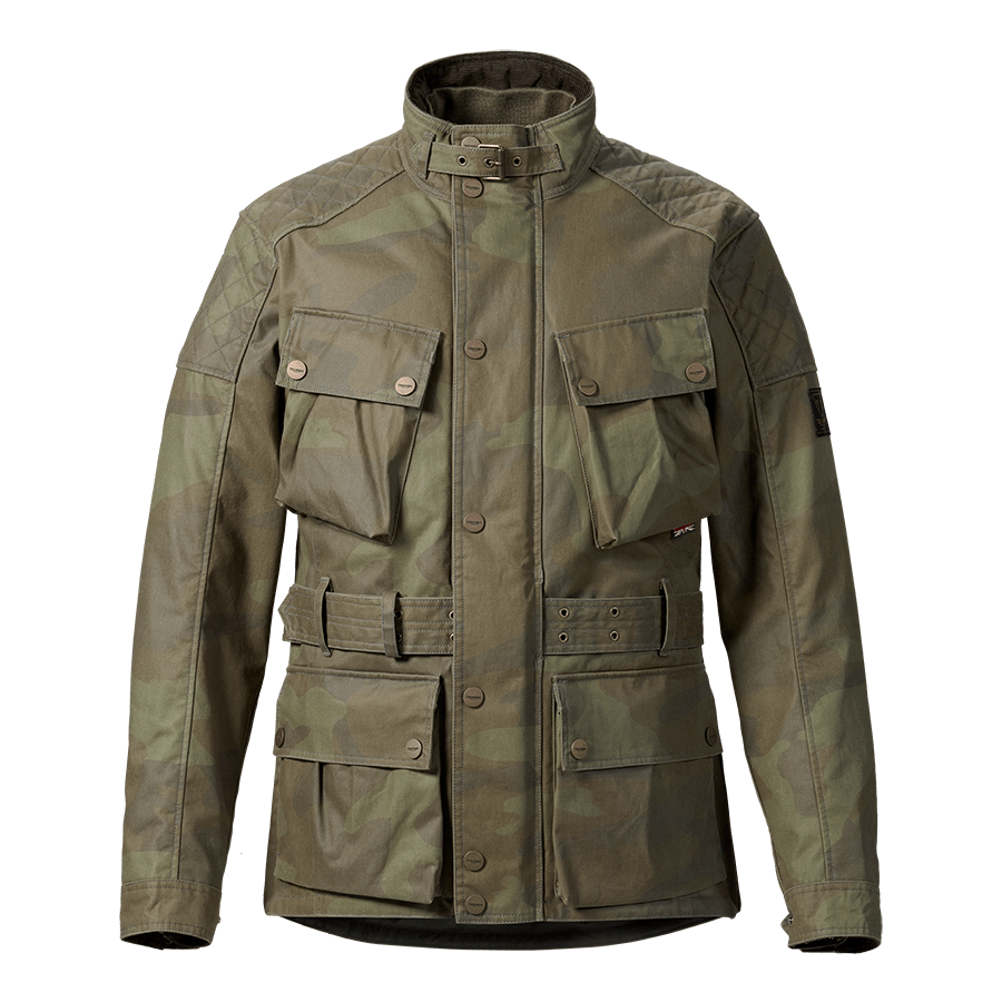 Triumph mcqueen waxed camo jacket hot sale